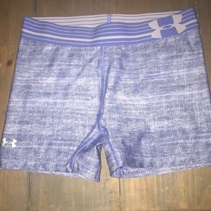 Under Armour blue spandex athletic shorts